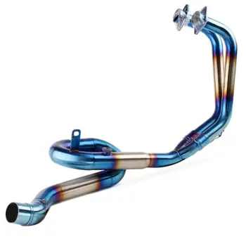 

Motorcycle Exhaust Middle Pipe And Front Link Pipe Full System For Yamaha YZF R25 R3 Stainless Steel Front Link Pipe Slip On