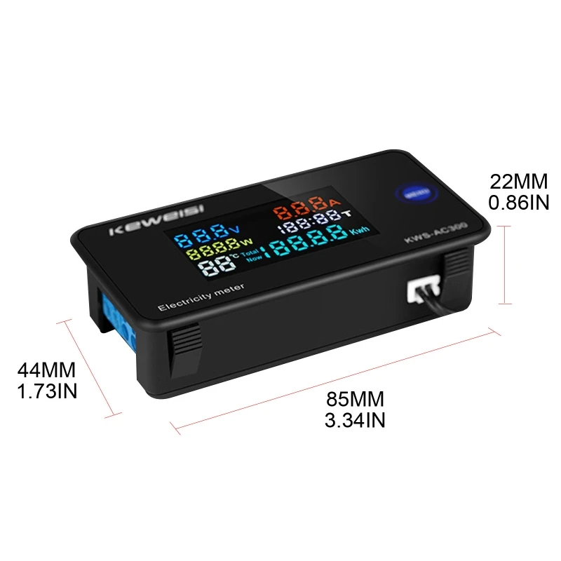 

AC 50-300V Voltmeter Ammeter Power Energy Meter LCD Digital Electricity Meter