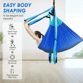 

TOP!-Aerial Yoga Swing Hammockindoor anti Gravity Hanging Yoga Sling Set Fitness Yoga Tools