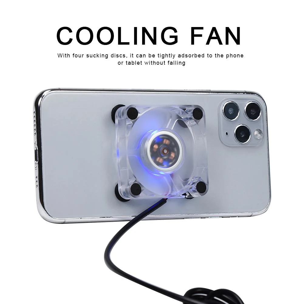 New Portable Mini Mobile Phone Cooler USB Cooling Pad Fan Gamepad Game Gaming Shooter Mute Radiator C Ontroller Heat Si11 | Мобильные