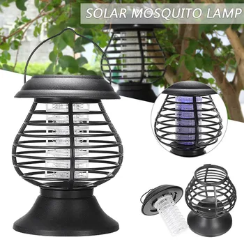 

Solar Powered LED Bug Zapper Light Garden Mosquito Killer Repeller Lamp New