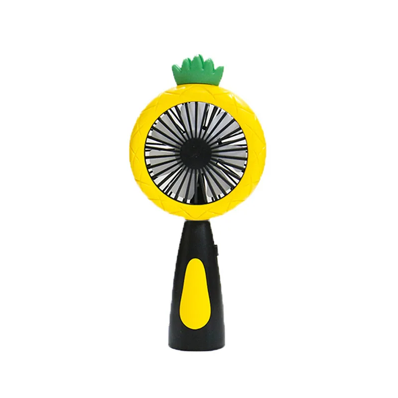 

Portable Mini Handheld Fan Colorful Night Light USB Rechargeable Desktop Creative Fruit Small Fan Home Office Silent Cooling Fan