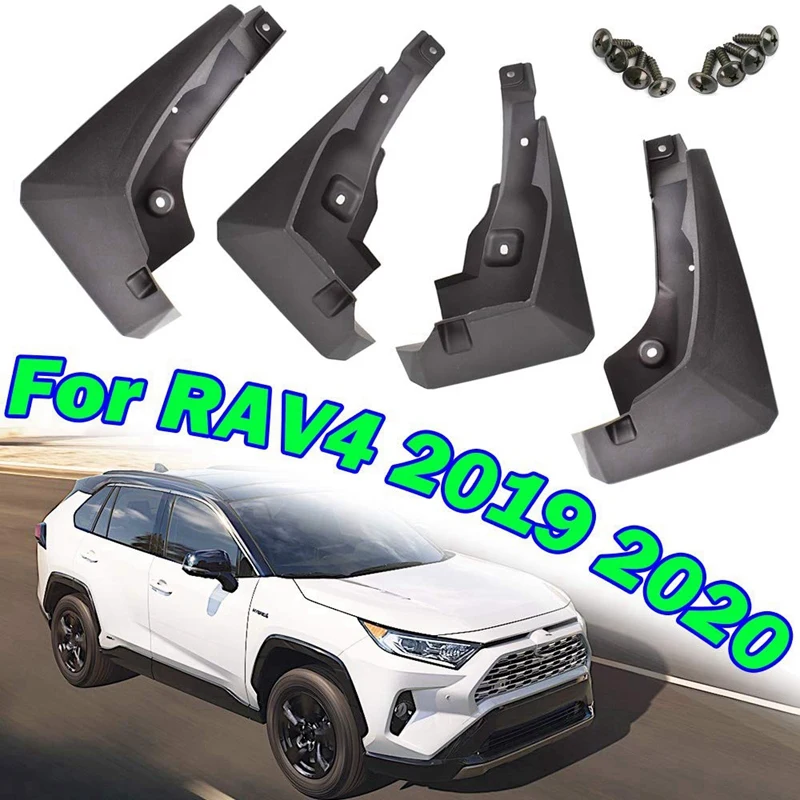 Черные Брызговики для Toyota RAV4 2019 2020 передние и задние брызговики 4 шт|Грязезащита| |