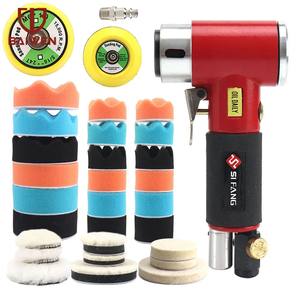 Mini Air Sander Polishing Machine 2/3 Inch Dual Action Orbital Polisher