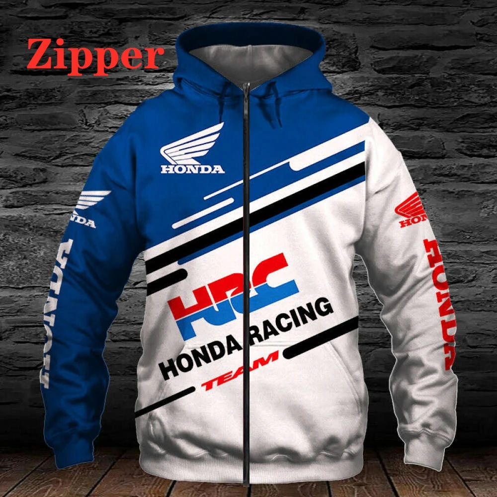 Sudadera con capucha para hombre, con estampado 3D de motocicleta Honda, Jersey deportivo para exteriores, otoño e invie|Sudaderas con capucha y - AliExpress