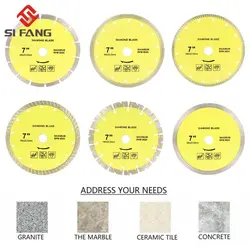 180mm Diamond Saw Blade Disc Porcelain Tile Ceramic Granite Marble Cutting Blades For Angle Grinder Diamond Saw Blade