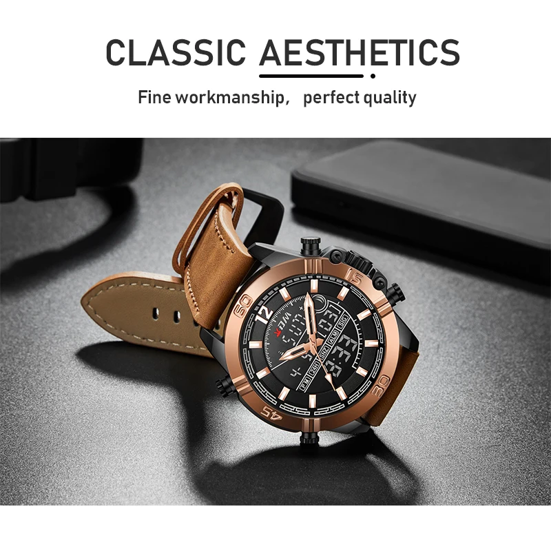 KDM Men Watch Dual Digital Quartz LCD Display Waistwatch Sports Fashion Casual Waterproof Watch 201