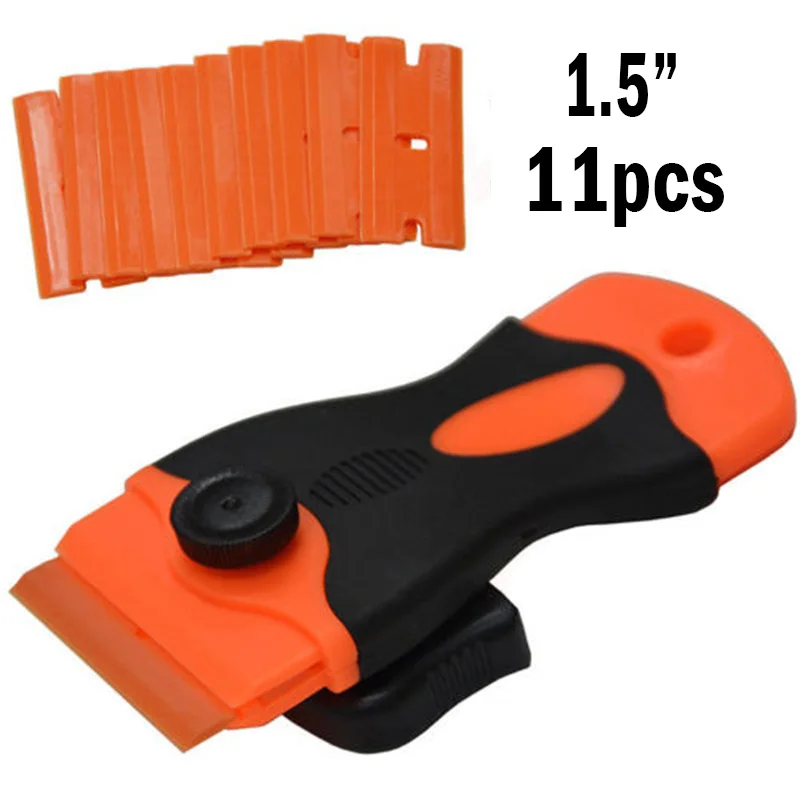  Plastic Car Sticker Remover Edge Blade Razor Scraper Set Window Spatula Tools P