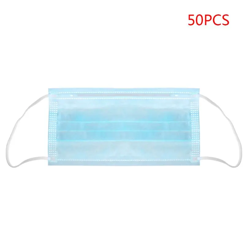 

50Pcs Anti-dust Safe Breathable Mouth Mask Respirator Nail Medical Dental Disposable Ear loop Face Surgical Hypoallergenic Masks