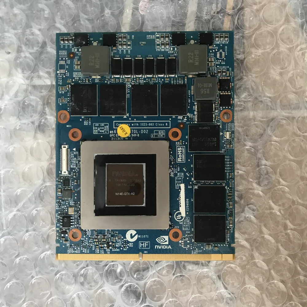 Видеокарта GTX880M GTX 880M GDDR5 8 Гб N15E-GX-A2 подходит для IMAC A1312 dell Alienware M15X R1 R2 m17X R3 R4 R5 M18X |