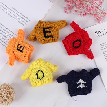

1:6 1:12 Dollhouse Miniature Accessories New Clothes Sweater for Blythe Doll Knitted Woven Tops