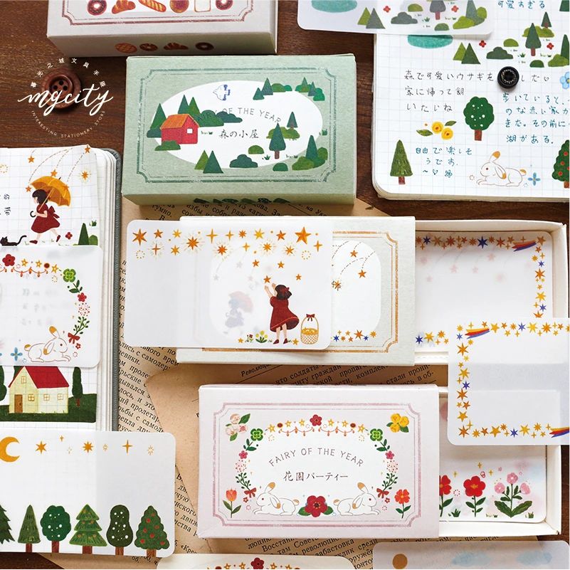 

30 Sheets/PC Sulfuric Acid Paper Scratch Pad Creative Retro Translucent Handbook Decoration Message Strip Memo Pad No stickiness