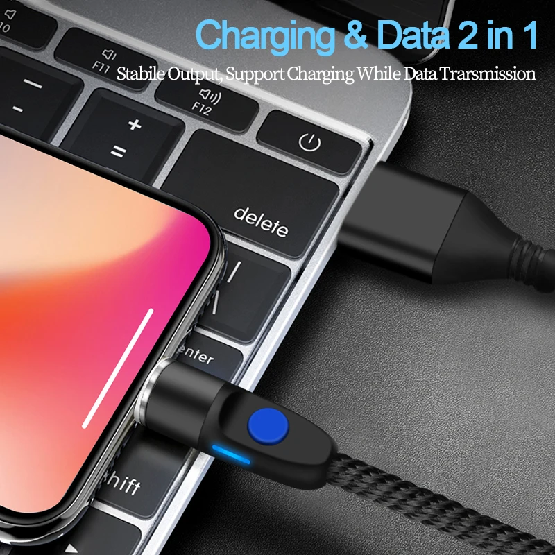 Магнитный кабель Micro usb type C для iPhone X 8 7 samsung S9 Xiaomi Mi9 Быстрая зарядка Магнитный кабель зарядное устройство Зарядка провод Android