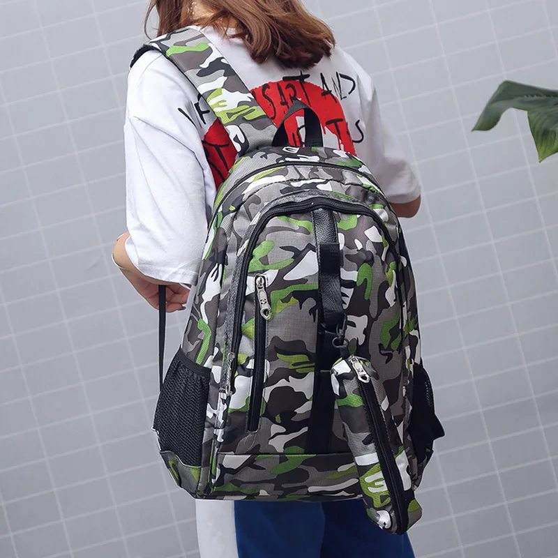 

School Bags for Boys Girls 2pcs/set Teenages Backpack Student Large Capacity Backpacks New Bag Camouflage Outdoor Travel Bags