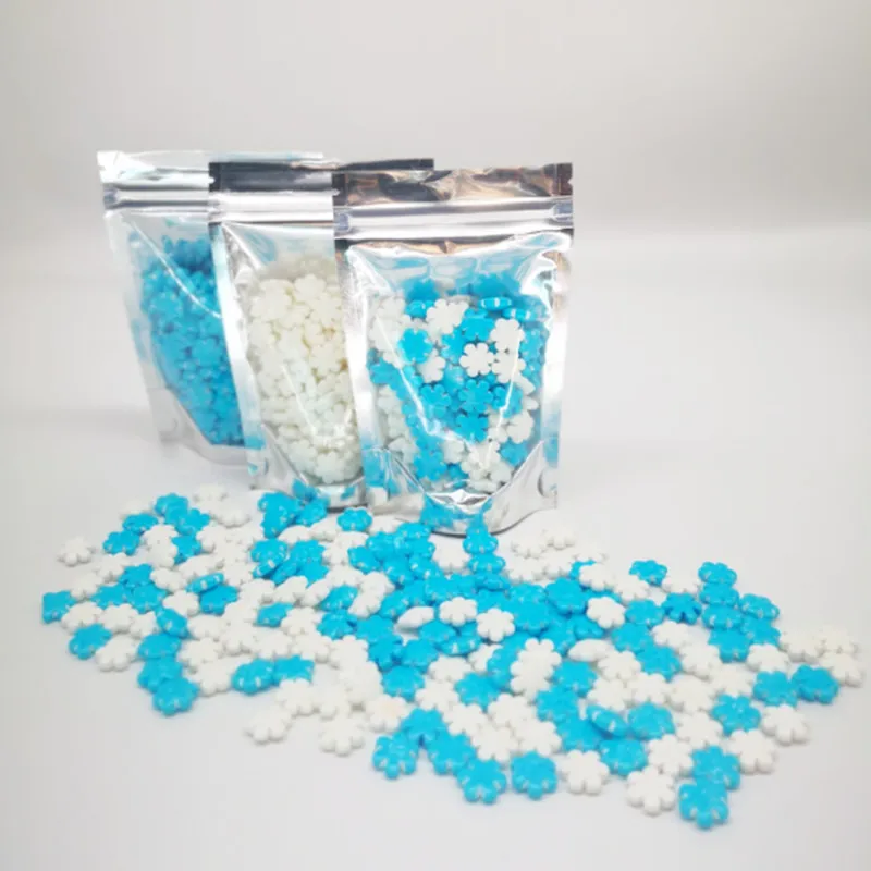 20g Christmas White Snowflake Cake Baking Fondant DIY Christmas Decoration Christmas Candy Free Shipping