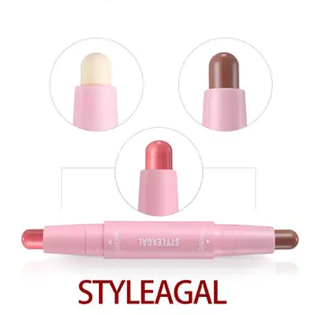

Double-End Highlight Bar Contouring Rod Persistent Waterproof Concealer Natural Makeup Effect Concealer Stick