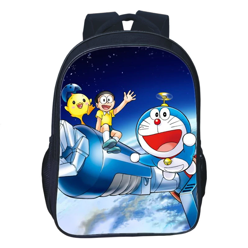 1pc 16 дюймов мультфильм Doraemon школьная сумка для детей девочек мальчиков Рюкзак Детские Школьные наборы Карандаш сумка Малыш Школьный ранец - Цвет: 1pc