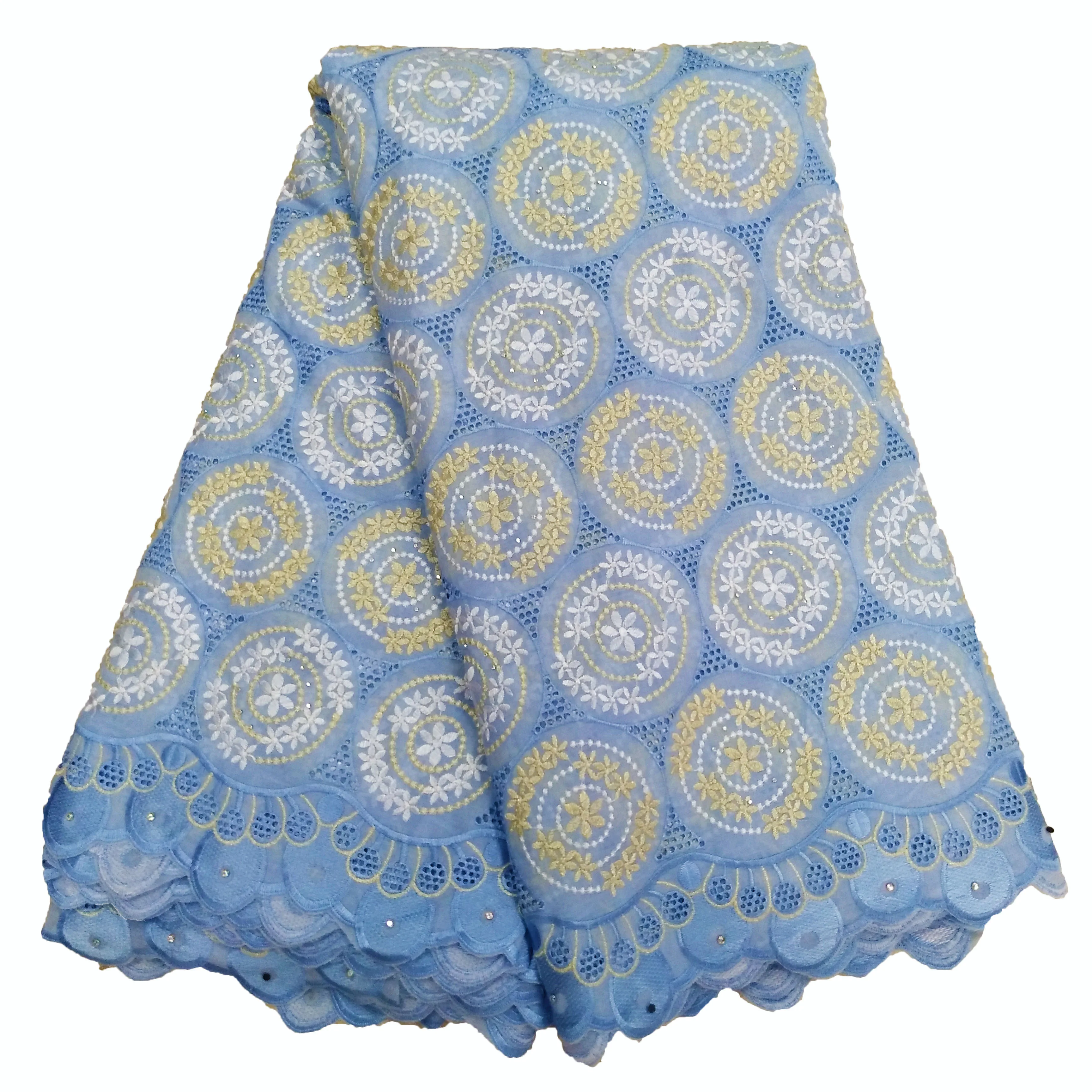 

French net lace Fabrics high quality African lace fabric trim Swiss voile lace for Wedding YH18