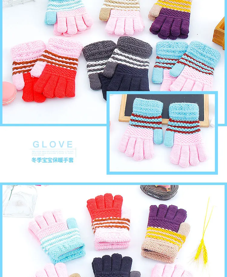 Новые детские перчатки для мальчиков и девочек, детские зимние теплые толстые перчатки, магические перчатки