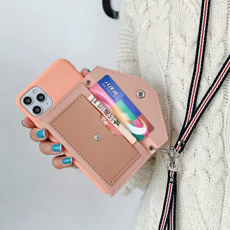 Wallet Card Flip silicone Cases For Samsung S20 Ultra S8 S9 S10 Plus Lanyard Green Orang color soft tpuCover For Samsung A51 A71 Wallet Card Flip silicone Cases For Samsung S20 Ultra S8 S9 S10 Plus Lanyard Green Orang color soft tpuCover For Samsung A51 A71