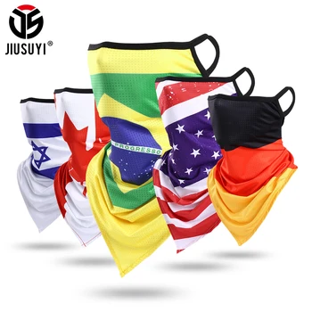 

Tube Scarves National Russia Mexico Spain Canada Flag Scarf Cycling Neck Gaiter Half Face Mask Cover Cool Bandana Men Women Kids