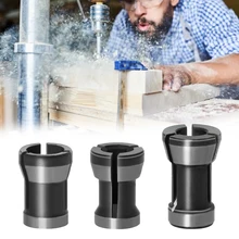 

3Pcs Shank 1/4" 6/ 6.35/ 8mm collet Motor shaft Chuck spindle Extension Rod tool Milling Cutter Conversion Chuck