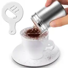 16PCS/set Cafe Foam Spray Template Barista Stencils Decoration Tool Garland Mold Coffee Printing Flower Model 2020