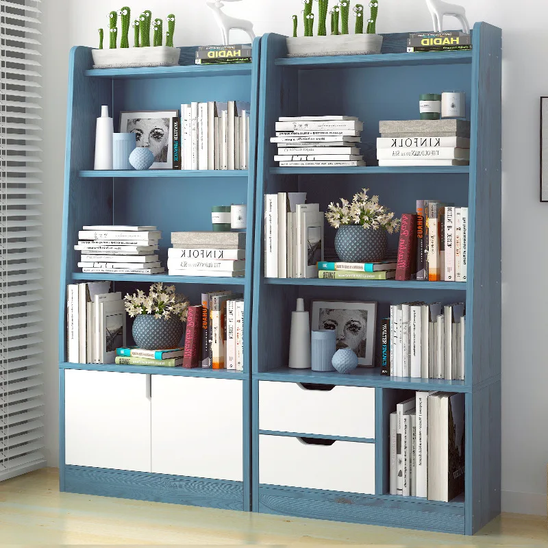 

On Behalf of Simple Bookshelf Bedroom Bookcase Living Room Storage Shelf Creative Province Space Multi-functional Simple Bookcas