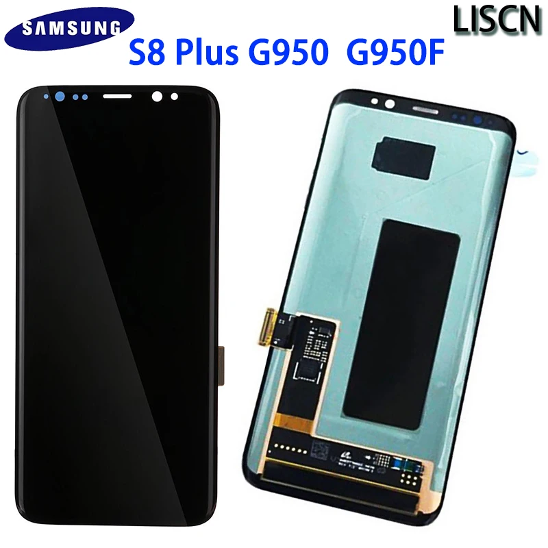 Для samsung Galaxy Оригинал 6 2 ''S8 Plus G955 G955F ЖК Супер AMOLED дигитайзер дисплей Сенсорная