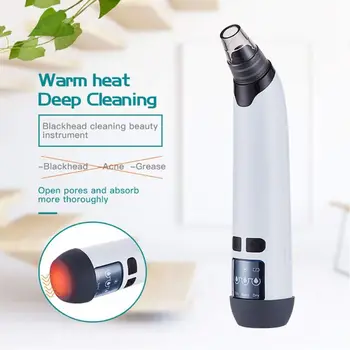 

Four patterns Electric Vacuum Suction Pore Cleaner Face Heating Blackhead Acne Extractor massage and tighten the skin