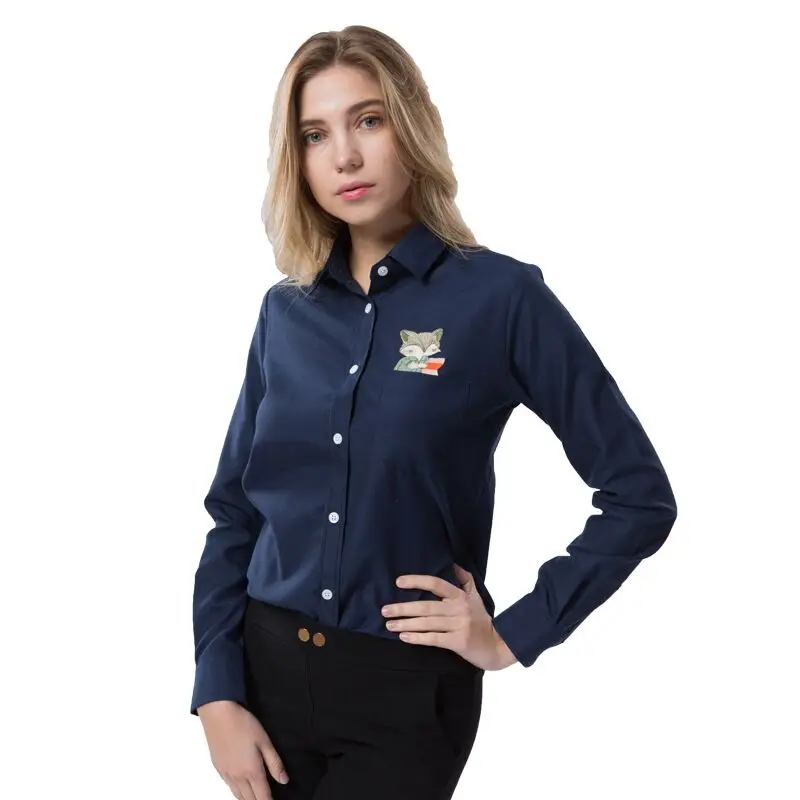 Женская хлопковая блузка с длинным рукавом цветочным принтом|blouse long|blouse sequinsblouse