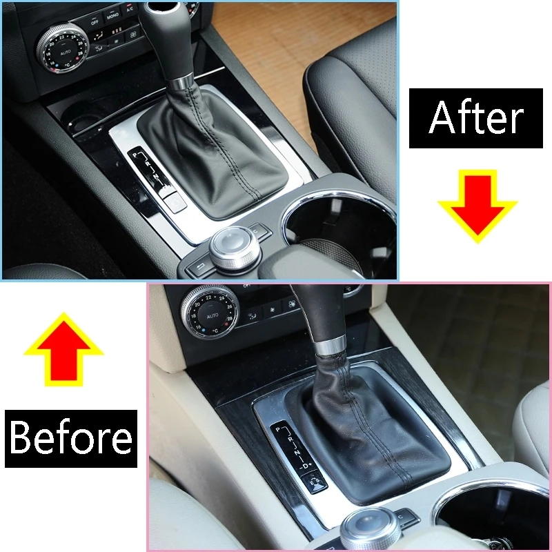 Auto interno sfiato copertura in fibra di carbonio modello Colourfast sostituzione per Mercedes-Benz Classe C