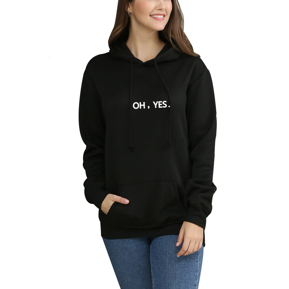 

2019 OH YES Plus Size 4XL Oversized Hoodie Sweatshirt Hoodies Men And Women Hoodies Merchandise Fashion Clothing