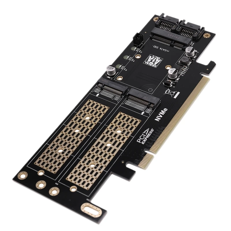 M.2 NVMe NGFF-Pci-E 4X3 в 1 карта расширения адаптер карта B+ M ключ MSATA