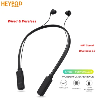 

HEYPOD Sport Wireless Bluetooth Earphone Wired Headphones For Huawei Music Stereo Earbuds Wire Control With Mic Headsets For IOS