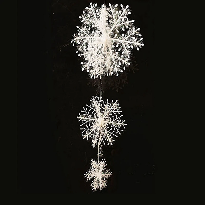 6 шт. Снежинка Замороженные вечерние Снежинка рождественские украшения для дома Зимние Свадебные украшения