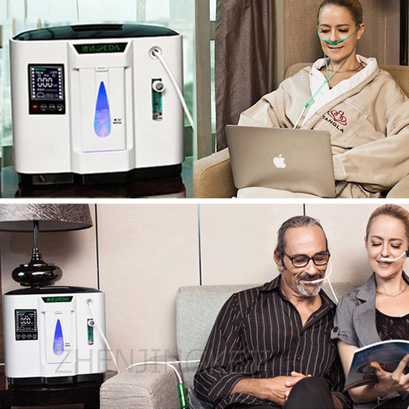 

110/220V Portable Ventilator Oxygen Concentrator Generator Oxygen Generating Machine Medical Supplement Tools English Version