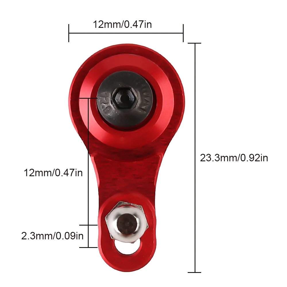 INJORA 25T Aluminum Alloy Adjustable Damping Servo Arm for 1:10 RC Crawler Car Traxxas TRX4 TRX6 Upgrade Parts - Image 2