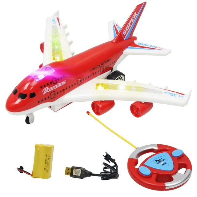 Remote Control Aircraft RC Drone 4 Way RC Airplane Model Fixed Wing Plane for Kid Boy Birthday Gift
