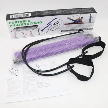 

Multifunctional Pilates Rod Chest Expansion Fitness Strap Rod Abdominal Resistance Puller HB88