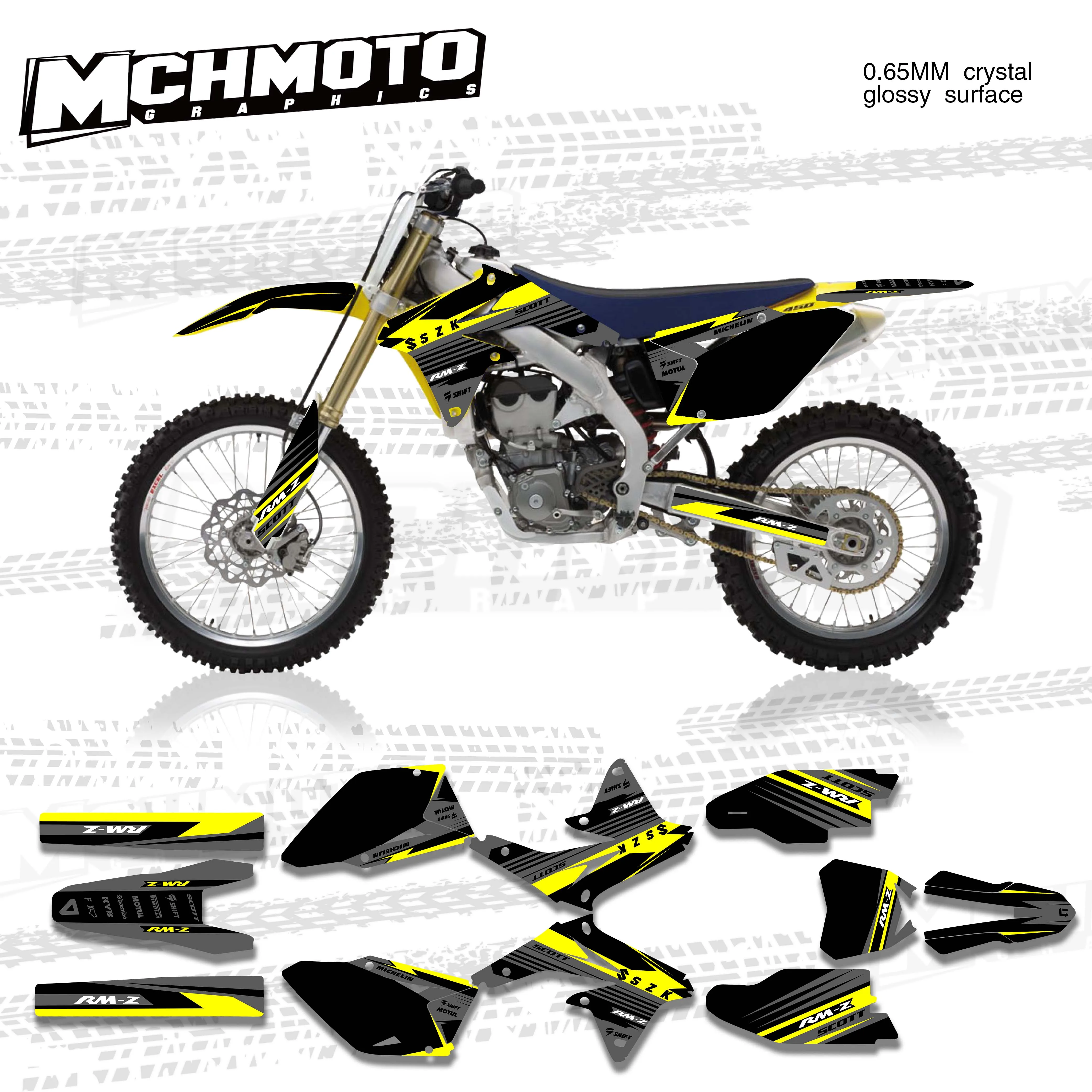 Графика MCHMFG для Suzuki 08-17RMZ450 2008 2009 2010 2011 2012 2013 2014 2015 2016 2017 Graphics | Автомобили и