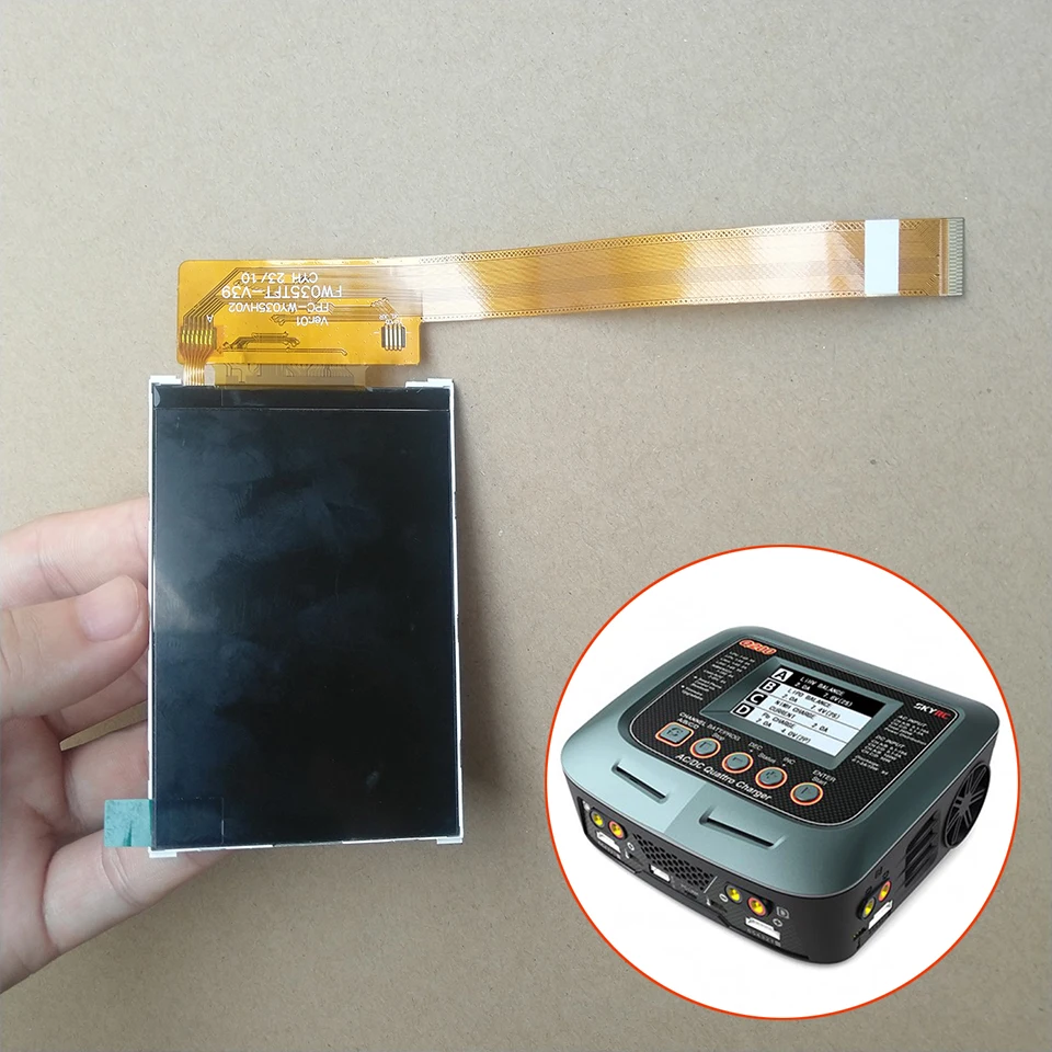 

Original Q200 Charger Screen Repair Part 4 inch 480x320 Color LCD Display Screen Module for Drone Balance Charger Discharger