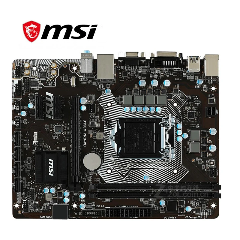 Материнская плата для MSI B150M PRO-VD LGA 1151 DDR4 Intel B150 150M десктопная материнская SATA III USB3.0