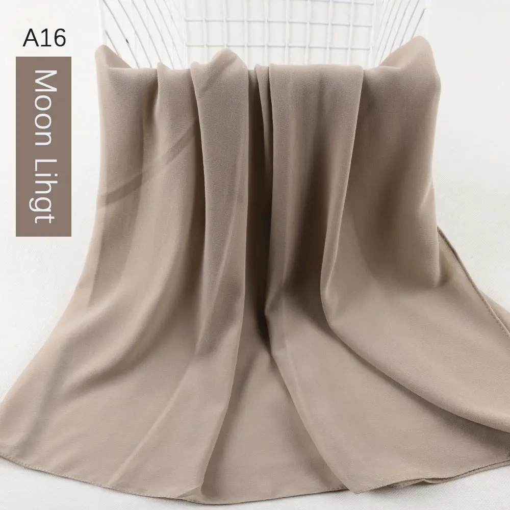 Lenço de Chiffon Hijab Feminino Muçulmano Material