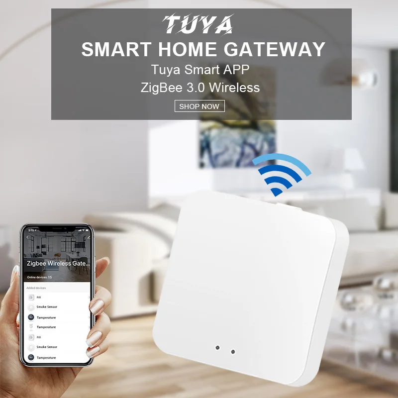 Zigbee 3.0 Wireless Gateway Bluetooth Hub Smart Bridge Work With Alexa