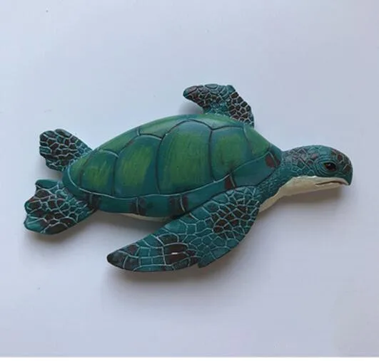 Ручной росписью морские животные, дельфин, Кит Акула 3D магнит на холодильник Путешествия Сувенир Холодильник Магнитные наклейки подарок - Цвет: 006