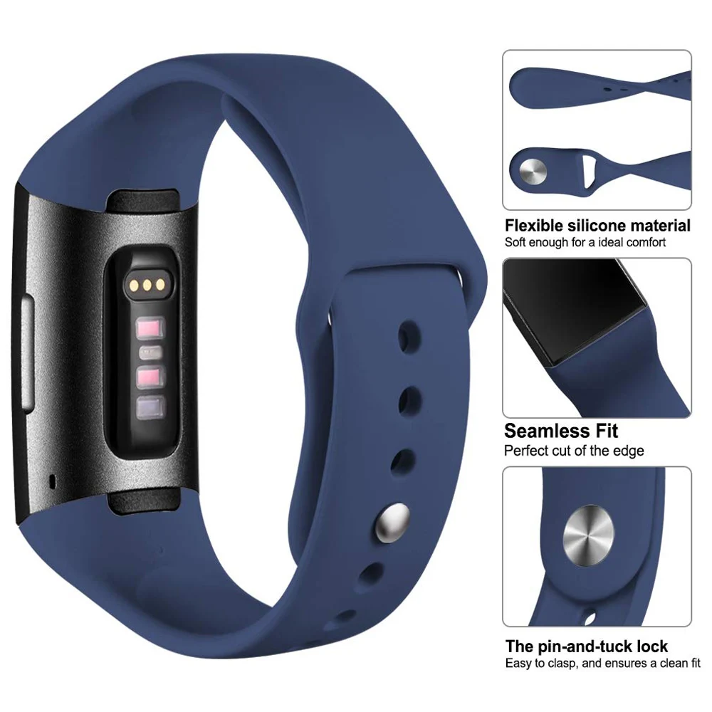 Браслет на запястье ремешок для Fitbit charge 3 smartwatch дышащий Силикон Браслет ремешок для Fit bit Charge3 часы