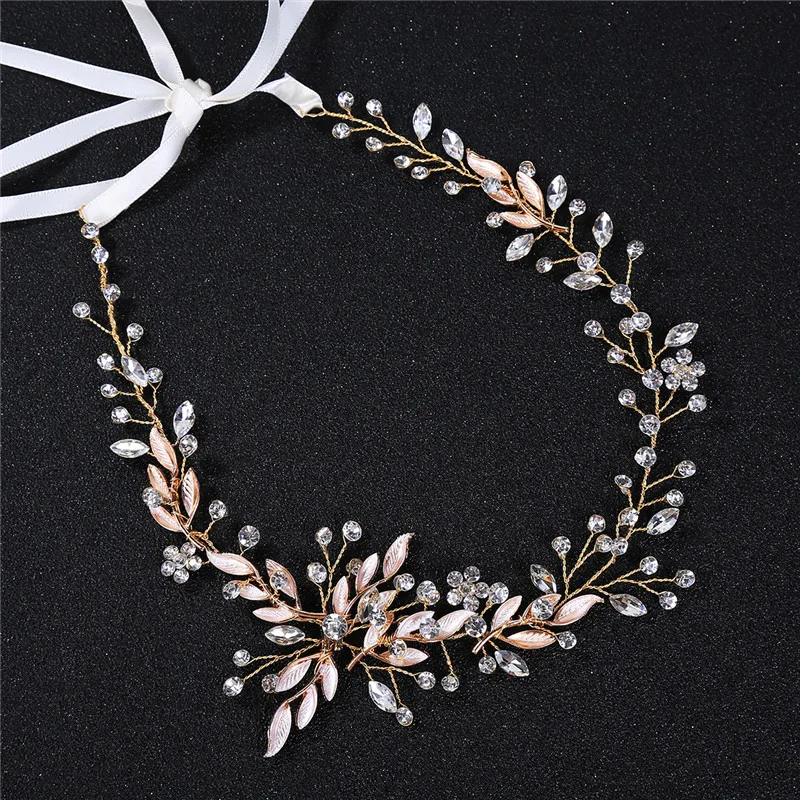 

Trendy Bridal Hair Ornaments Headdress For Bride Handmade Wedding Party Jewelry Accessories Leaf Bridal Headcombs Clips Gifts