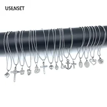 Шарм нержавеющая сталь кулон бусины для ожерелья звено цепи ожерелье ювелирные изделия подарок для мужчин и женщин