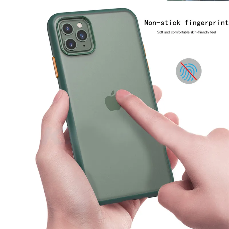 Lovebay модный Контрастный ЦВЕТНОЙ матовый чехол для iPhone 11 Pro противоударный